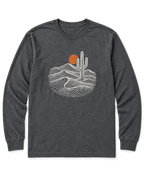 Desert Saguaro Long Sleeve Shirt - Dark Heather