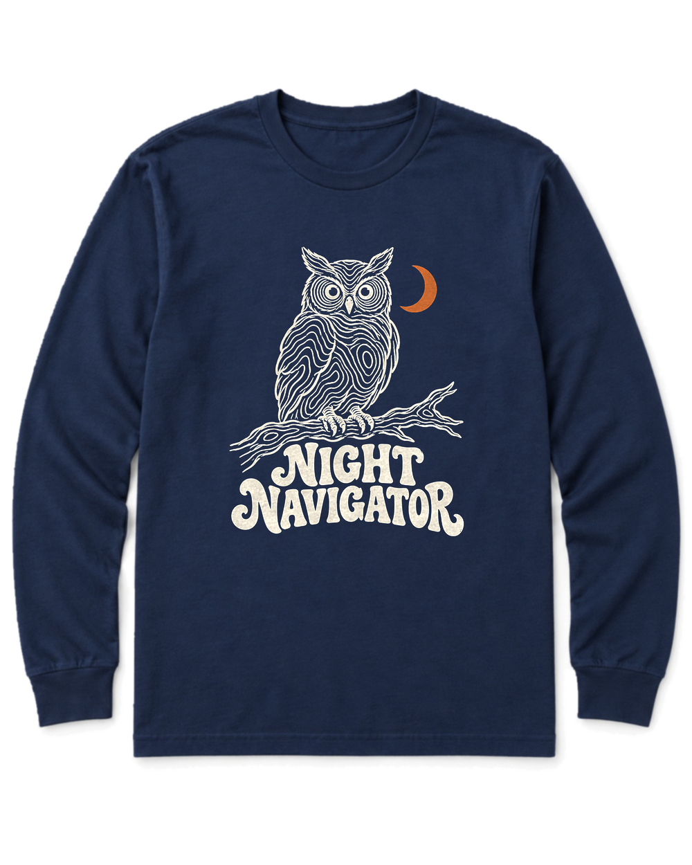 Night Navigator Long Sleeve Shirt - Navy