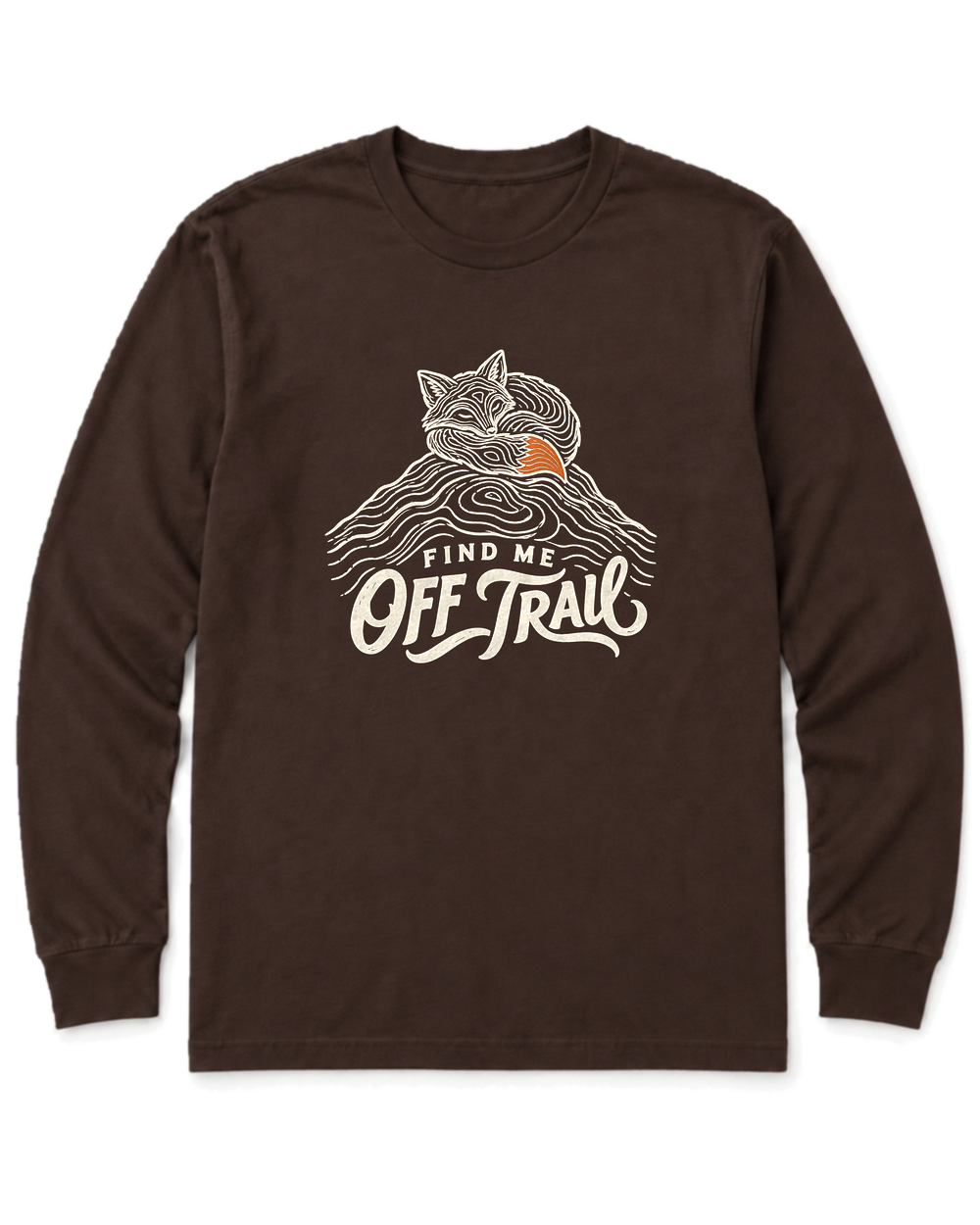 Find Me Off Trail Long Sleeve Shirt - Dark Chocolate