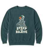 Steep Is Relative Sweatshirt - Blue Spruce