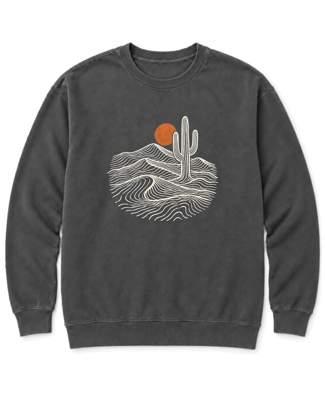 Desert Saguaro Sweatshirt - Pepper