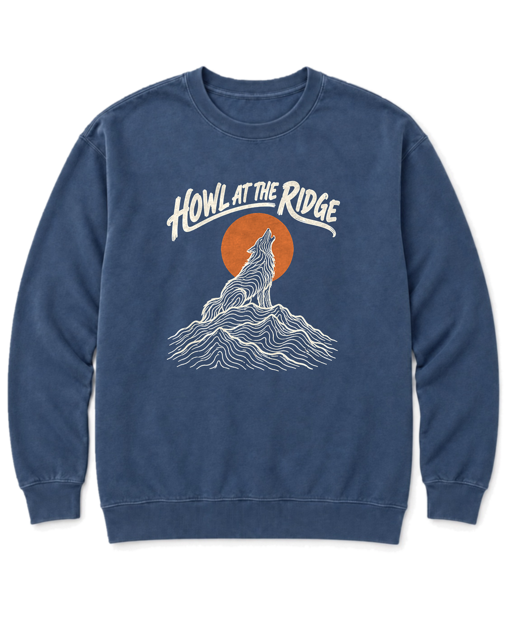 Howl at the Ridge Sweatshirt - Denim