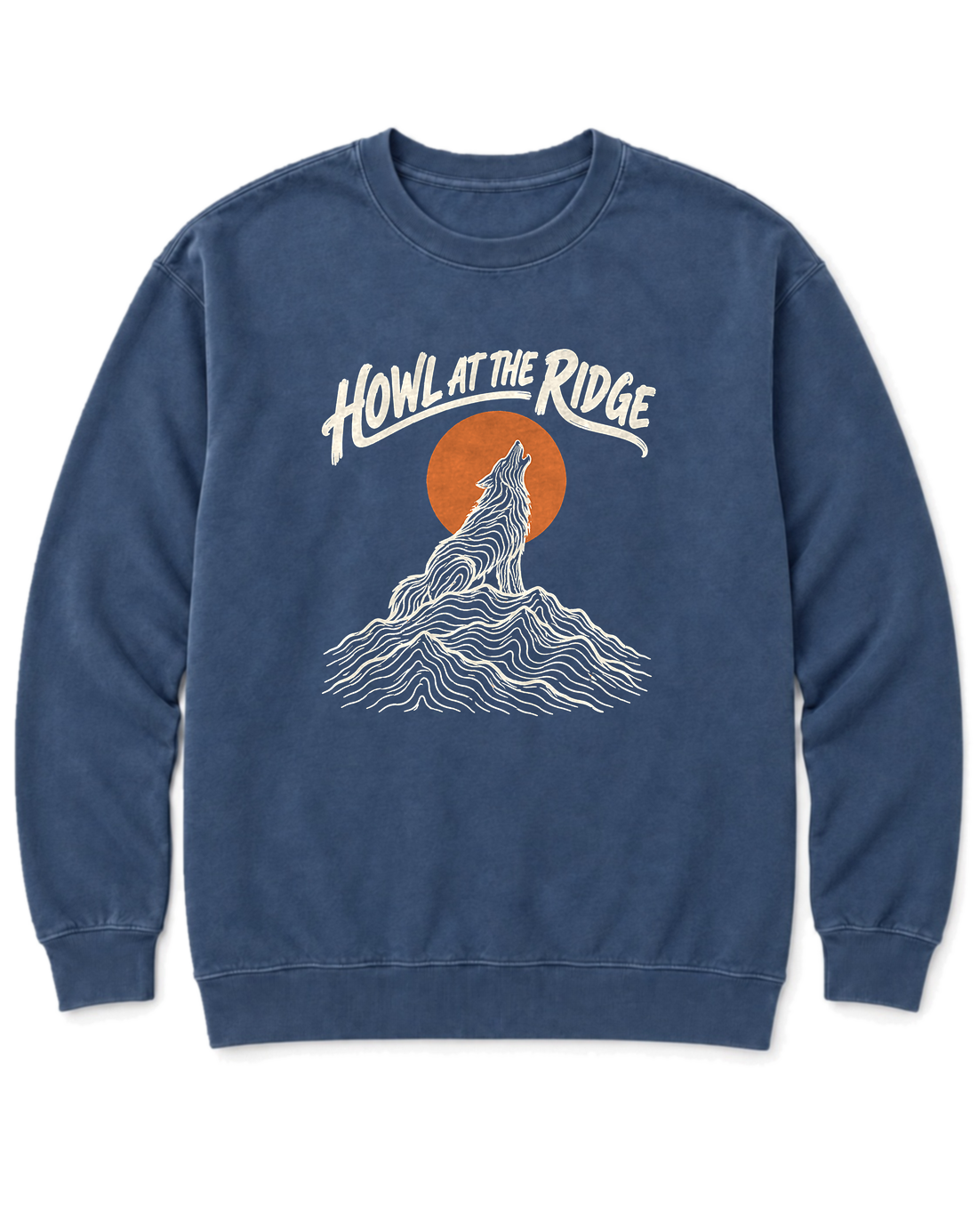 Howl at the Ridge Sweatshirt - Denim