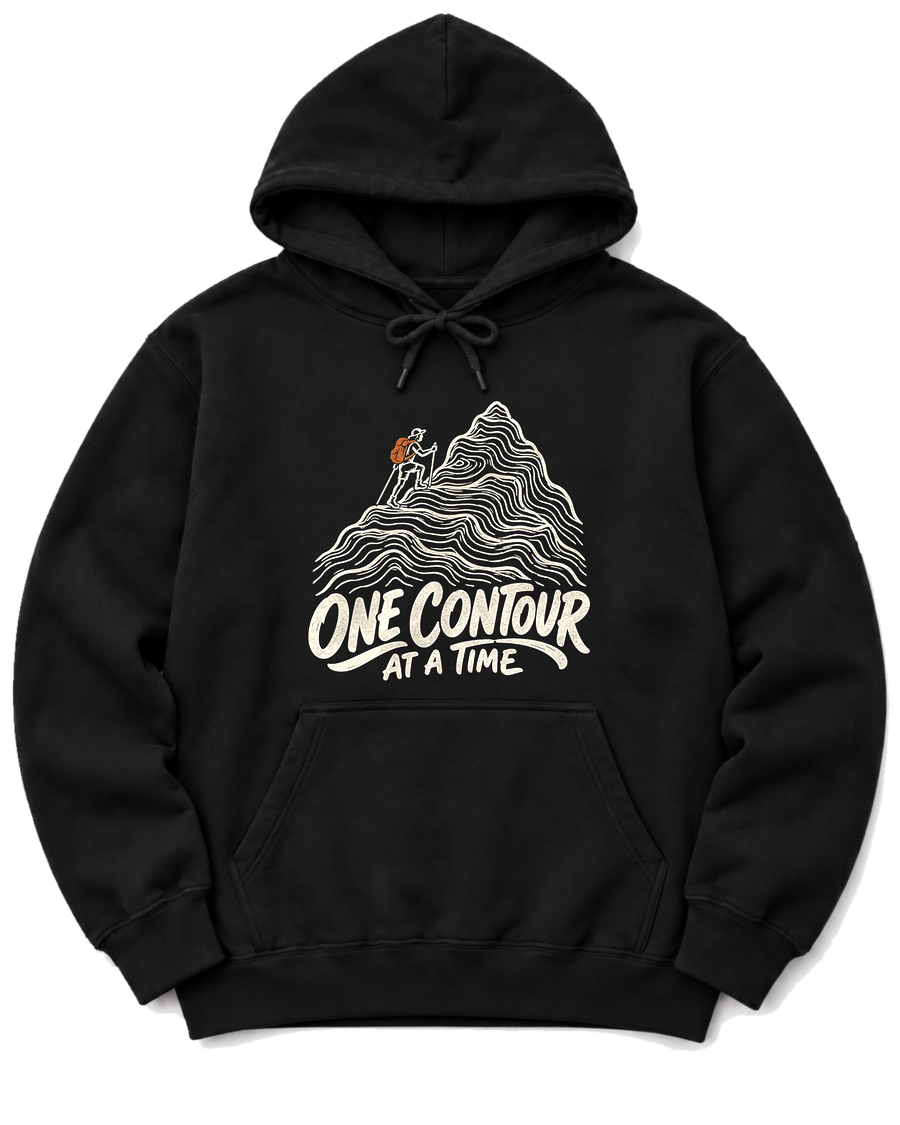 One Contour at a Time Hoodie - Black