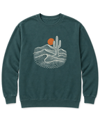 Desert Saguaro Sweatshirt - Blue Spruce