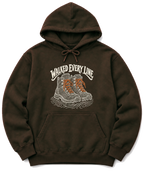 Walked Every Line Hoodie - Dark Chocolate