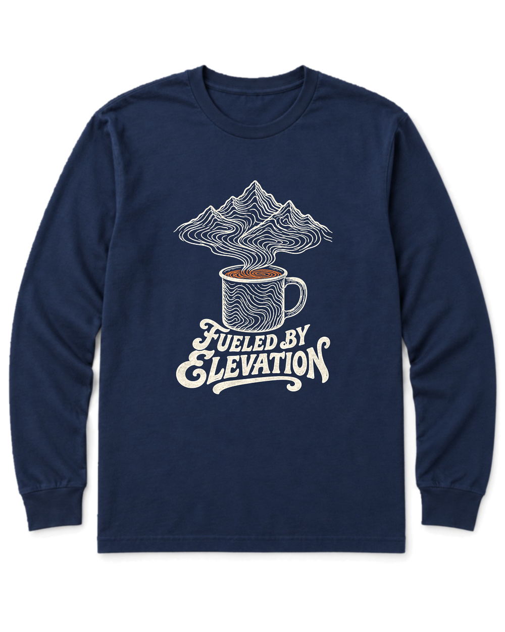 Fueled by Elevation Long Sleeve Shirt - Navy