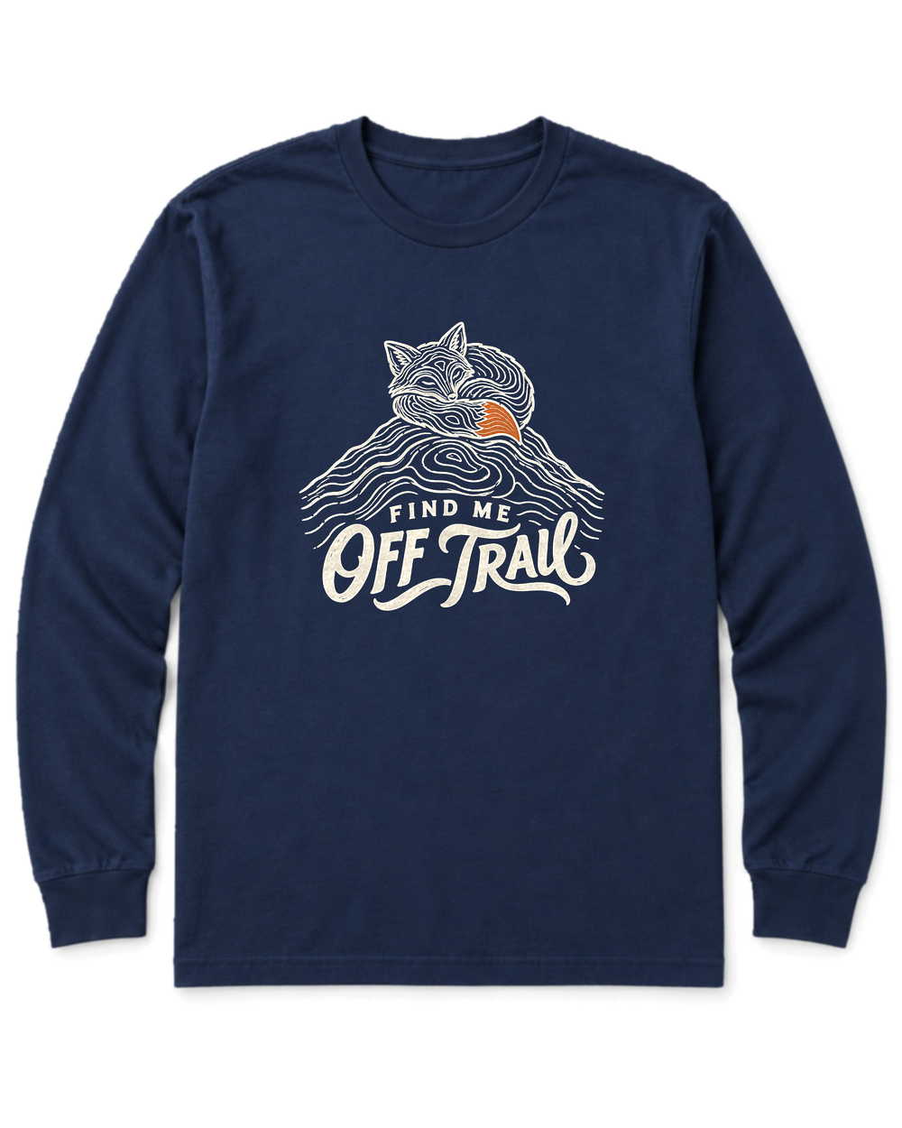 Find Me Off Trail Long Sleeve Shirt - Navy