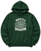 North Is a Suggestion Hoodie - Forest Green