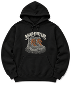Walked Every Line Hoodie - Black