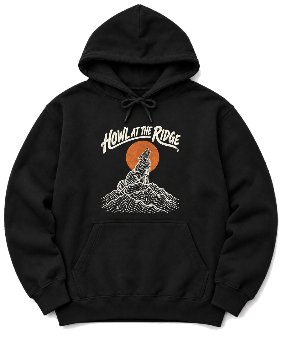 Howl at the Ridge Hoodie - Black