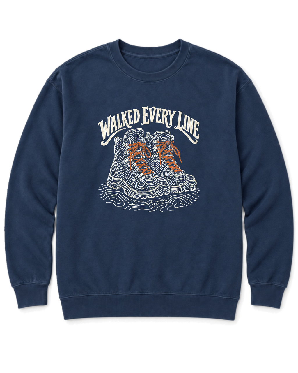 Walked Every Line Sweatshirt - True Navy