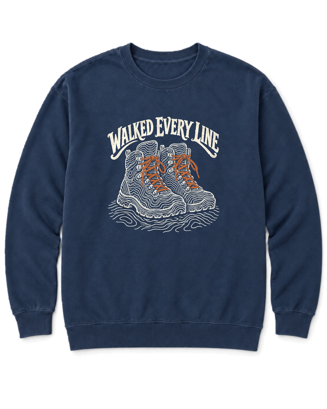 Walked Every Line Sweatshirt - True Navy