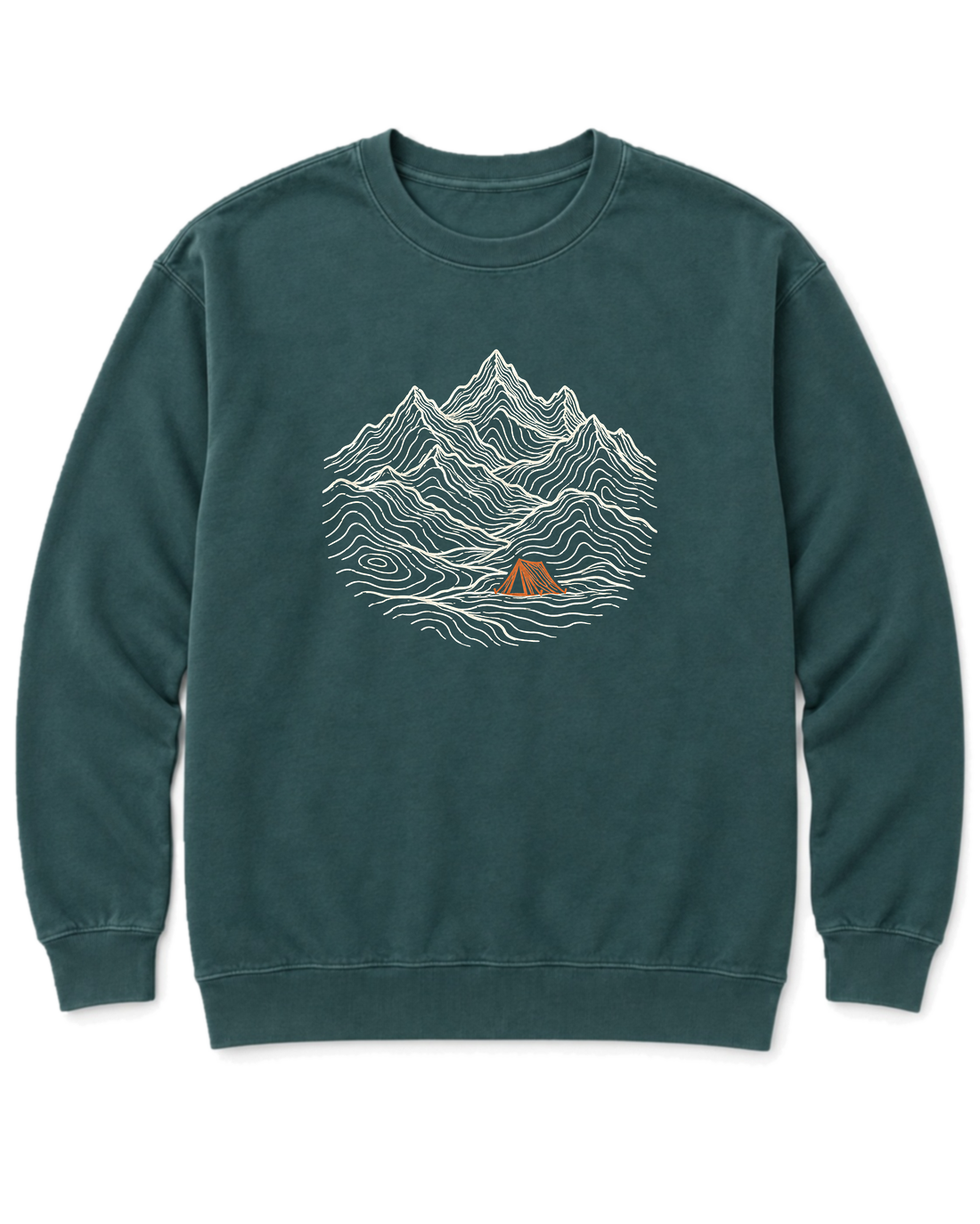 Tent Under the Peaks Sweatshirt - Blue Spruce