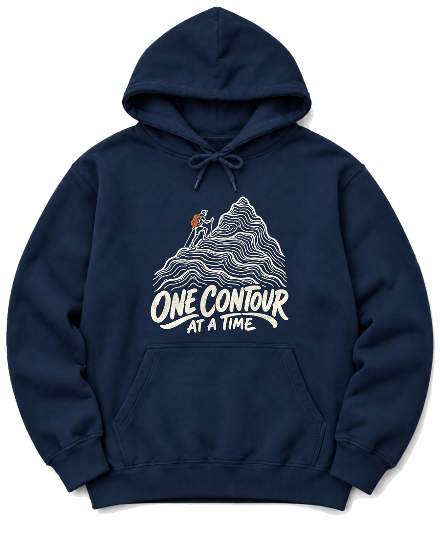 One Contour at a Time Hoodie - Navy