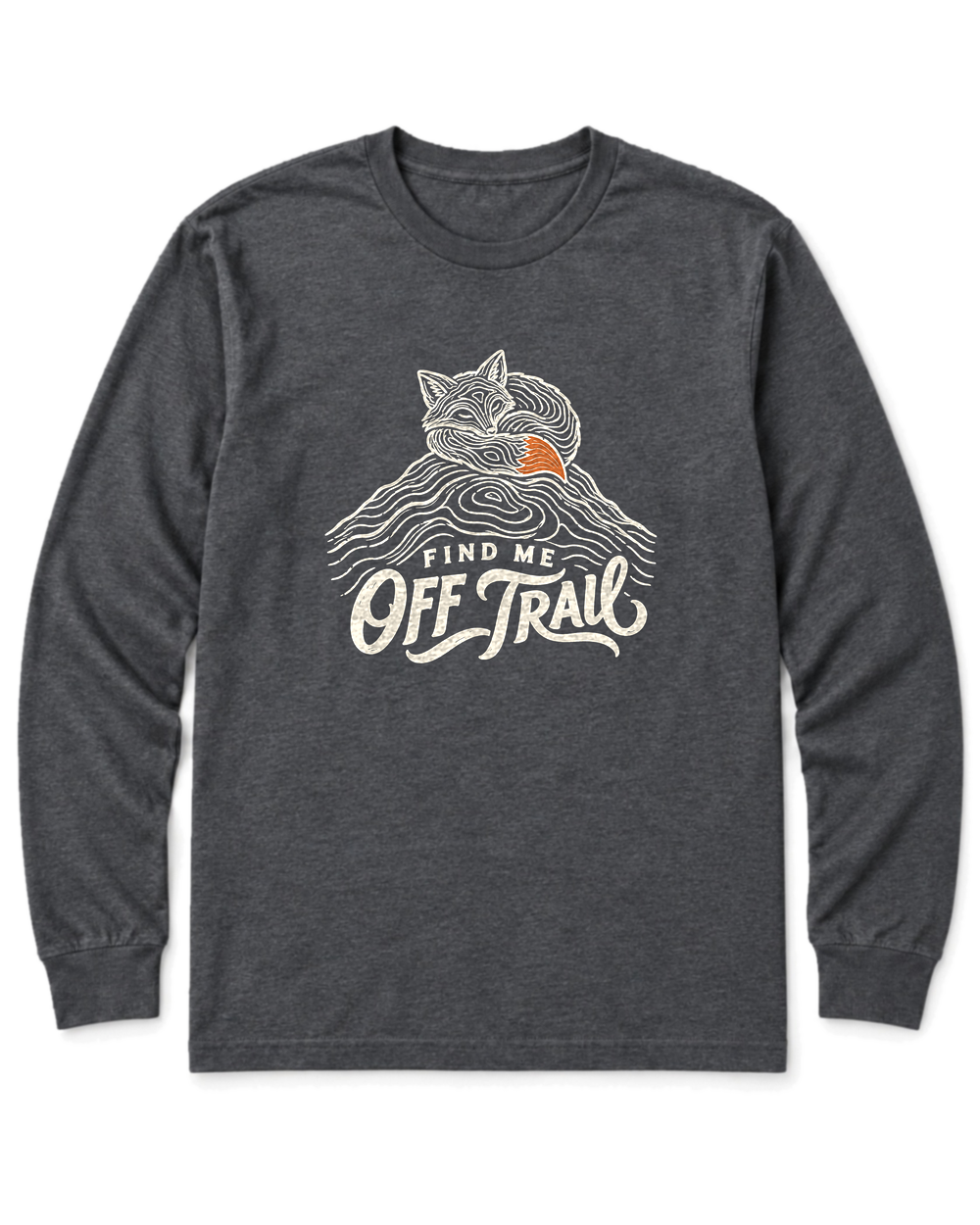 Find Me Off Trail Long Sleeve Shirt - Dark Heather