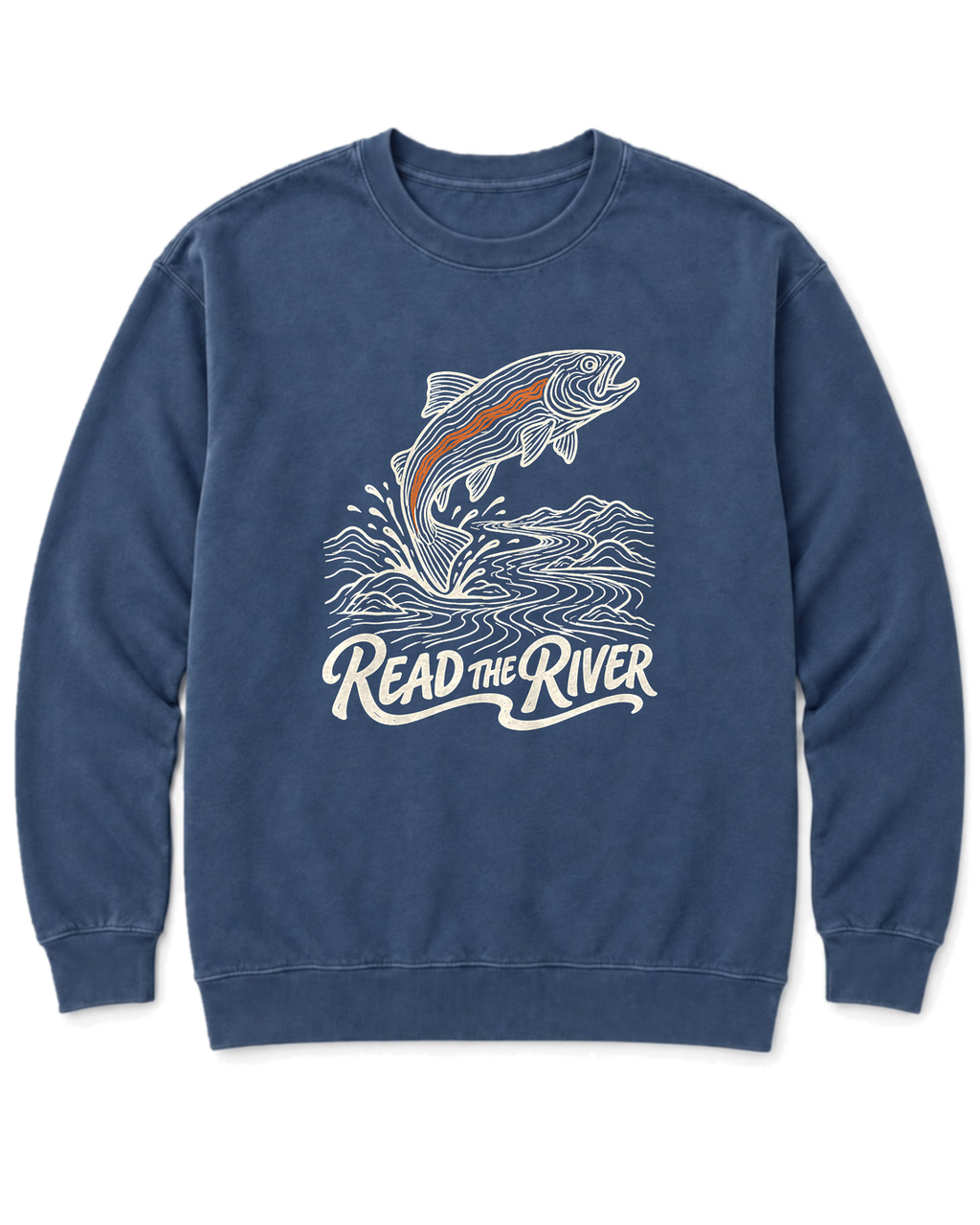 Read the River Sweatshirt - Denim