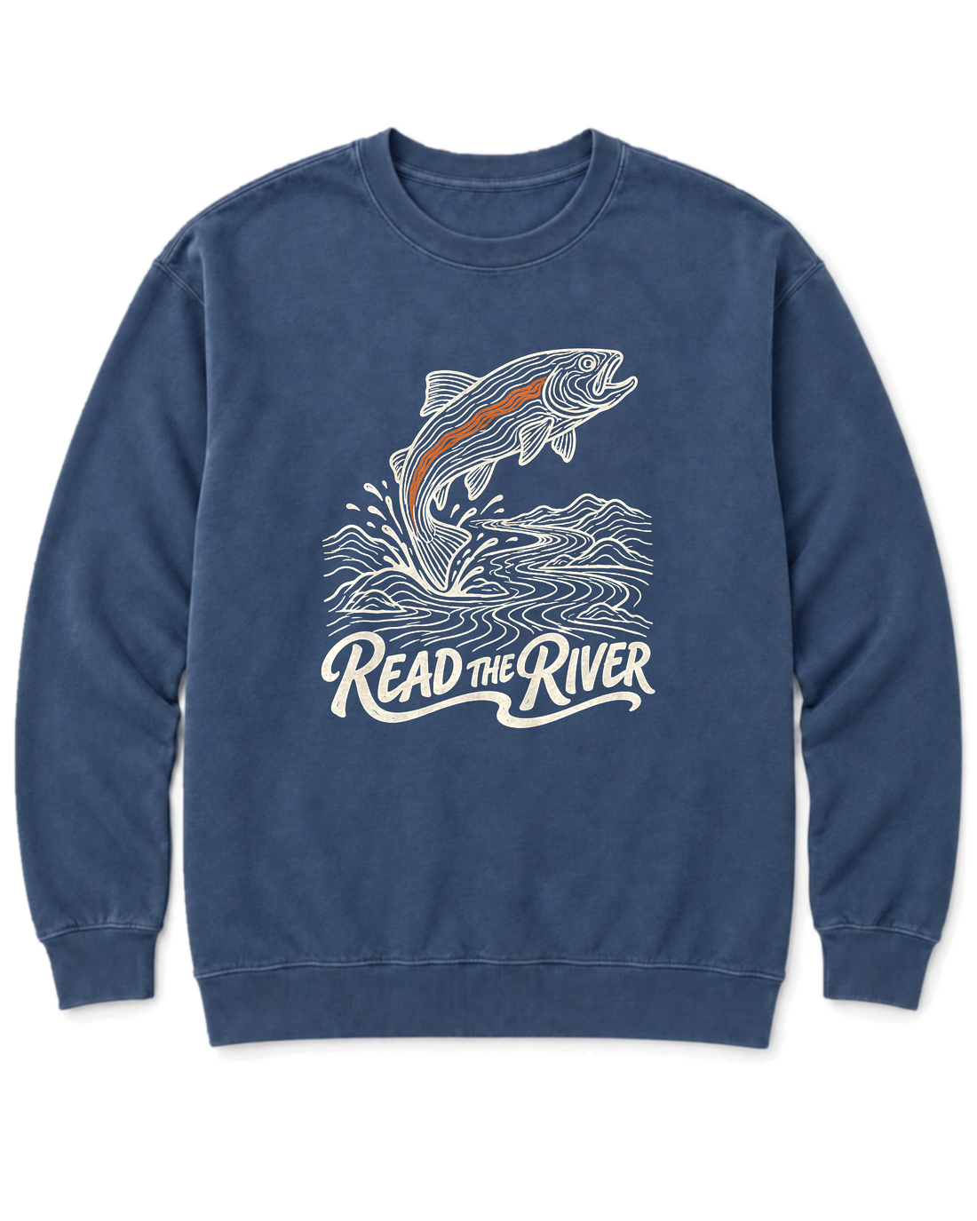 Read the River Sweatshirt - Denim