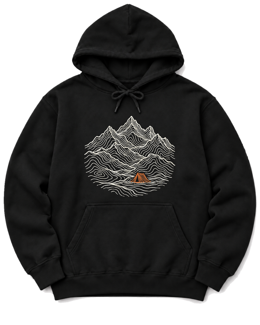 Tent Under the Peaks Hoodie - Black