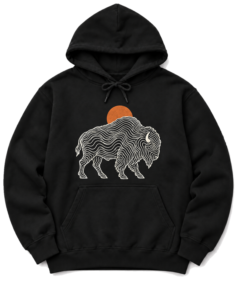 Topo Bison Hoodie - Black