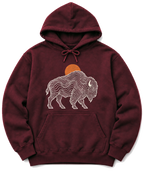 Topo Bison Hoodie - Maroon