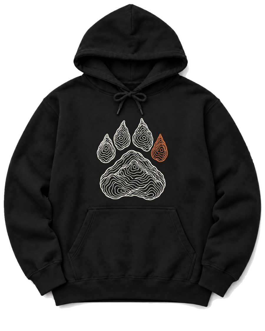 Topo Bear Paw Hoodie - Black