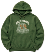 Walked Every Line Hoodie - Military Green