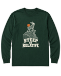 Steep Is Relative Long Sleeve Shirt - Forest Green