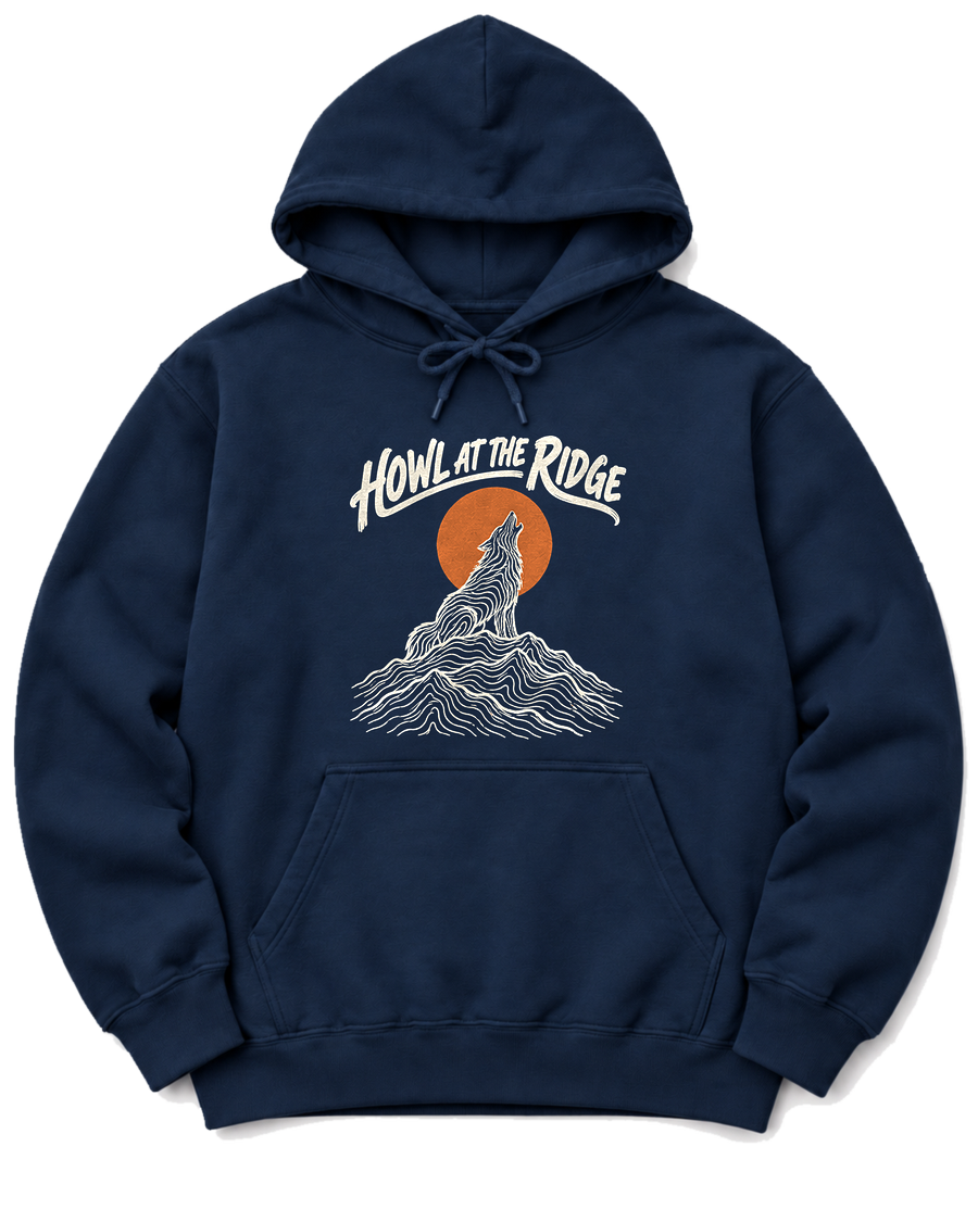 Howl at the Ridge Hoodie - Navy