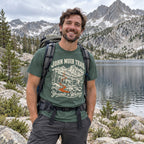 John Muir Trail T-Shirt worn outdoors