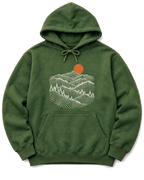 Pine Ridge Moon Hoodie - Military Green
