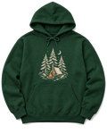 Camp Under the Pines Hoodie - Forest Green