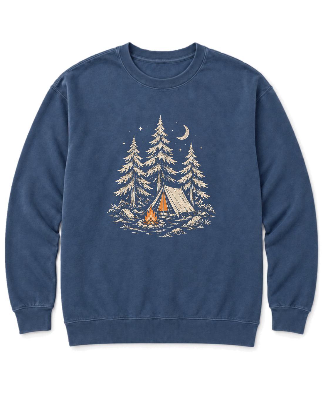 Camp Under the Pines Sweatshirt - Denim