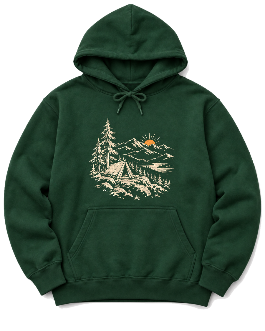 Summit Sunrise Hoodie - Forest Green