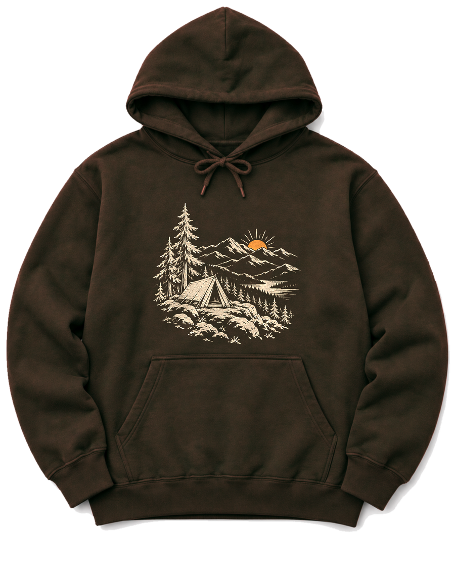 Summit Sunrise Hoodie - Dark Chocolate