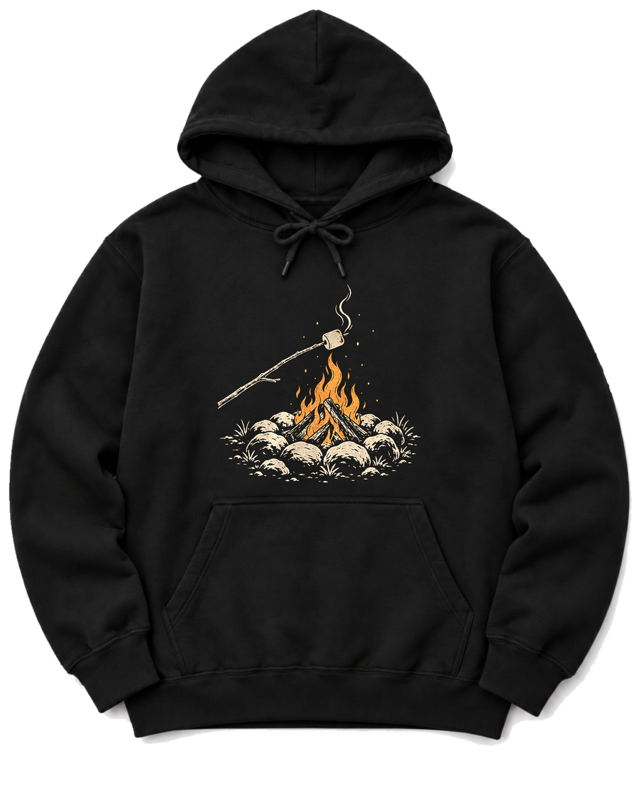 Marshmallow Roast Hoodie - Black