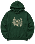 Cabin Glow Hoodie - Forest Green
