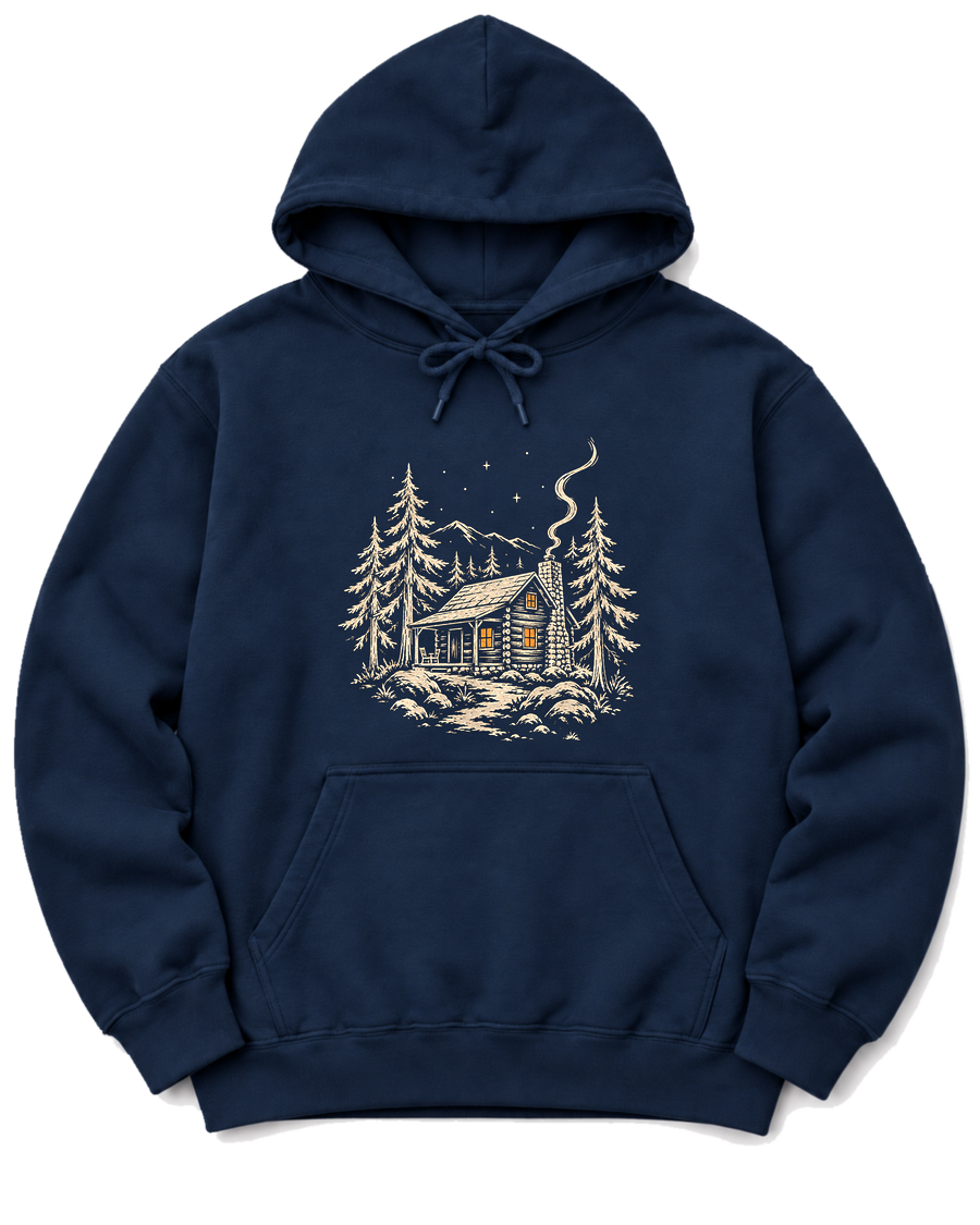 Cabin Glow Hoodie - Navy