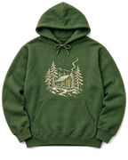 Cabin Glow Hoodie - Military Green