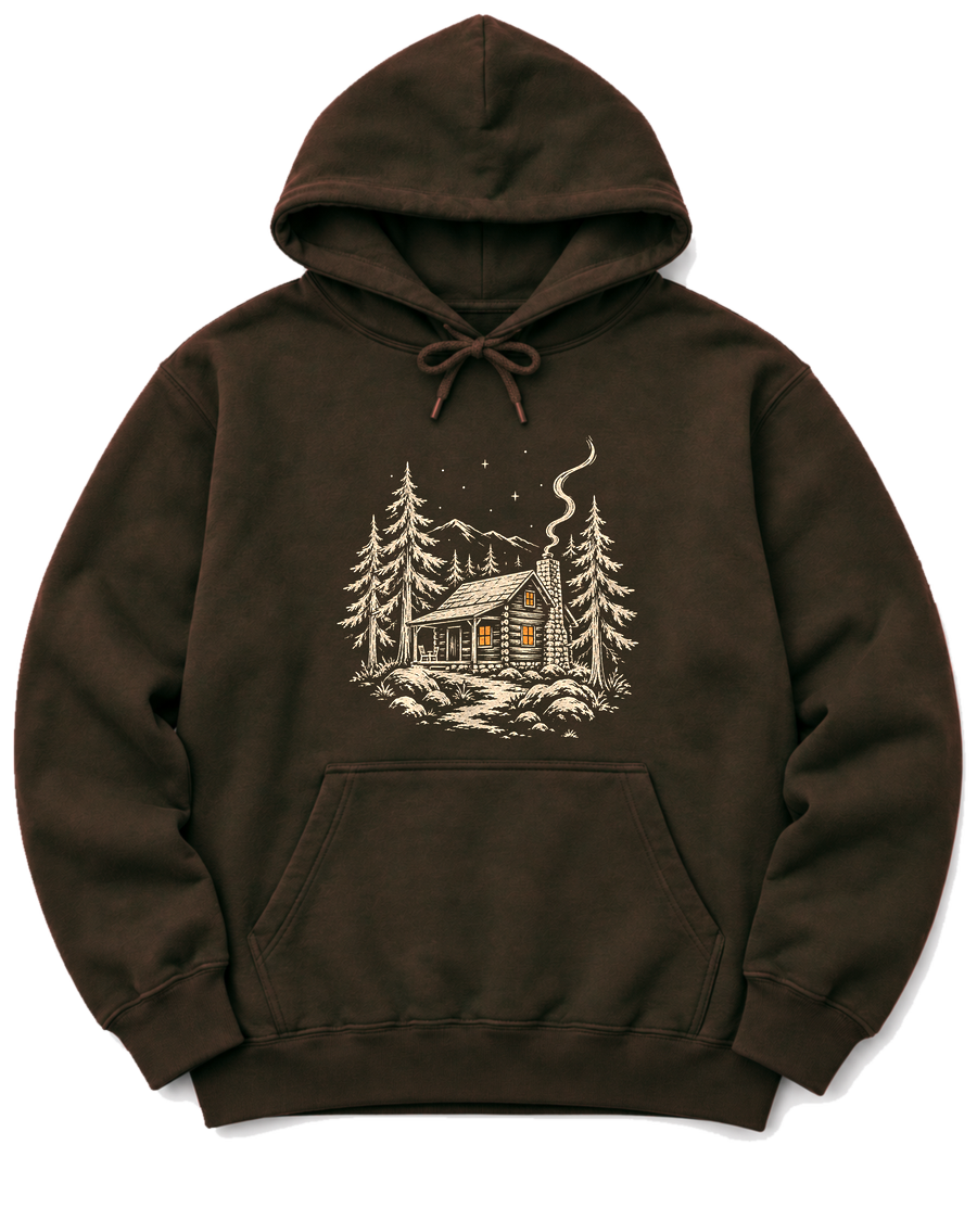 Cabin Glow Hoodie - Dark Chocolate