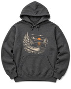 Canoe at Dusk Hoodie - Dark Heather