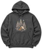 Camp Under the Pines Hoodie - Dark Heather