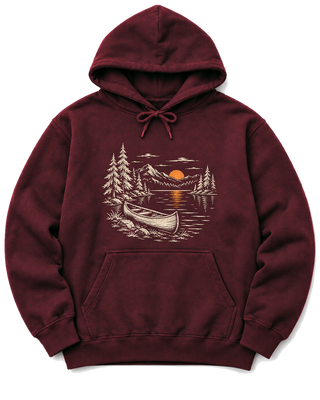 Canoe at Dusk Hoodie