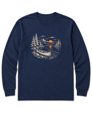 Canoe at Dusk Long Sleeve Shirt