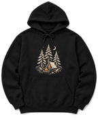 Camp Under the Pines Hoodie - Black