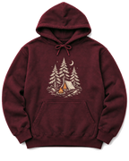 Camp Under the Pines Hoodie - Maroon
