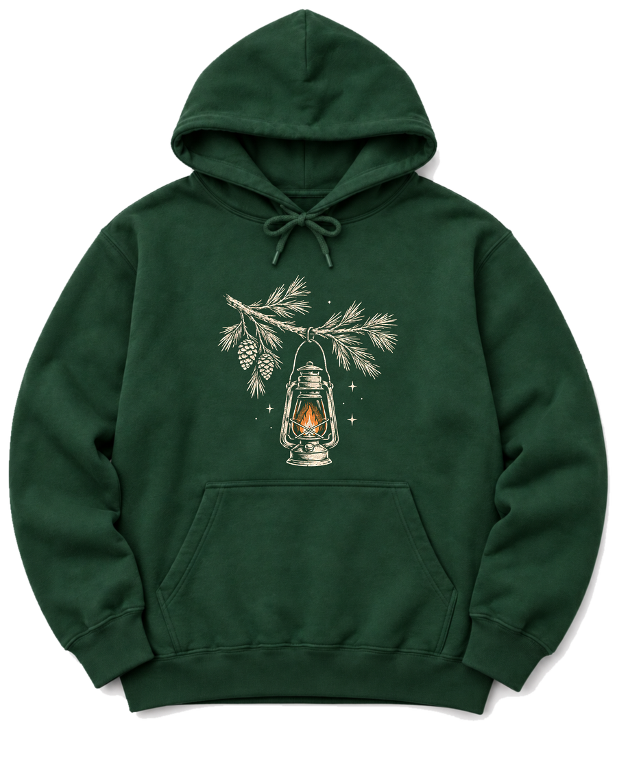Lantern Light Hoodie - Forest Green