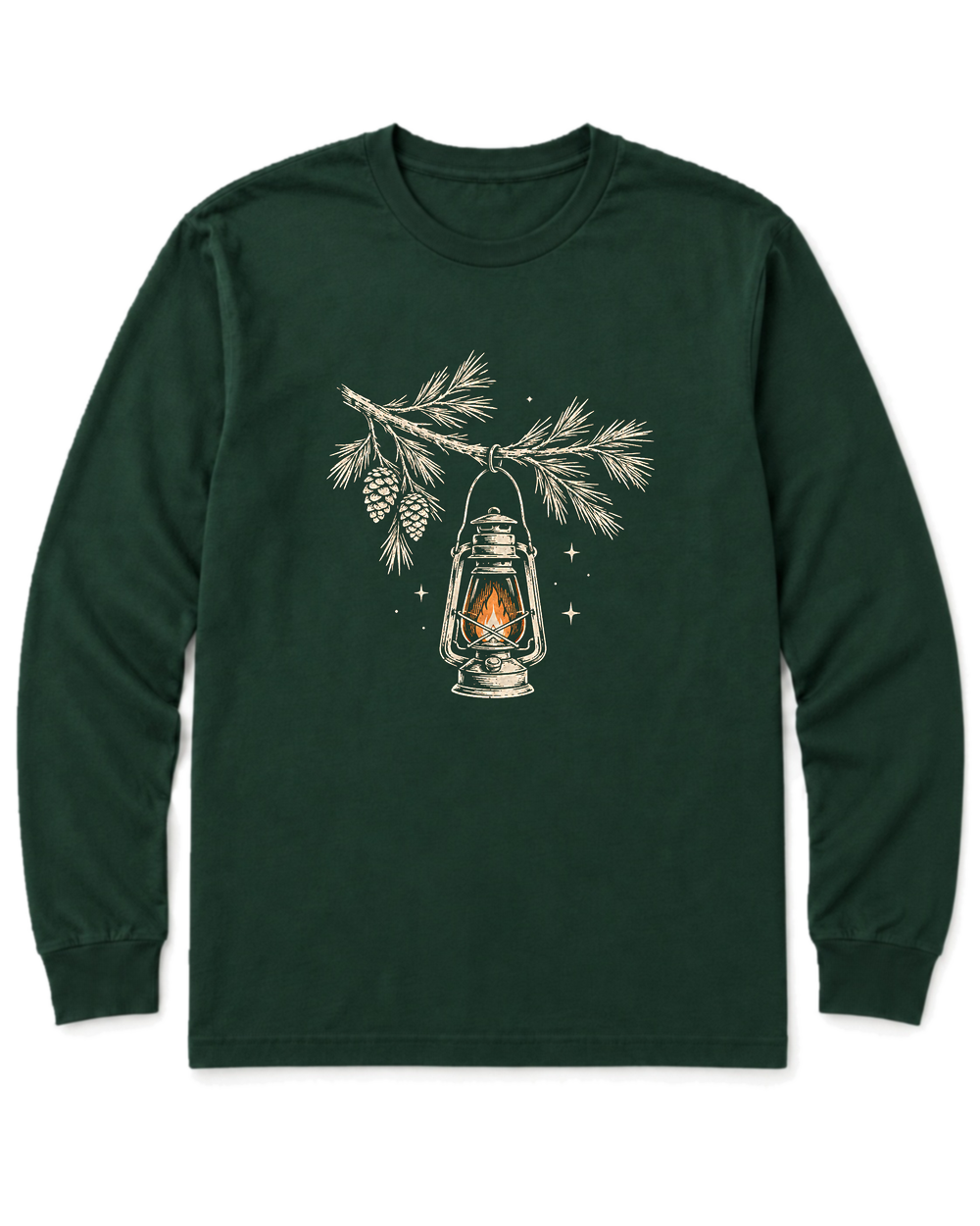 Lantern Light Long Sleeve Shirt - Forest Green