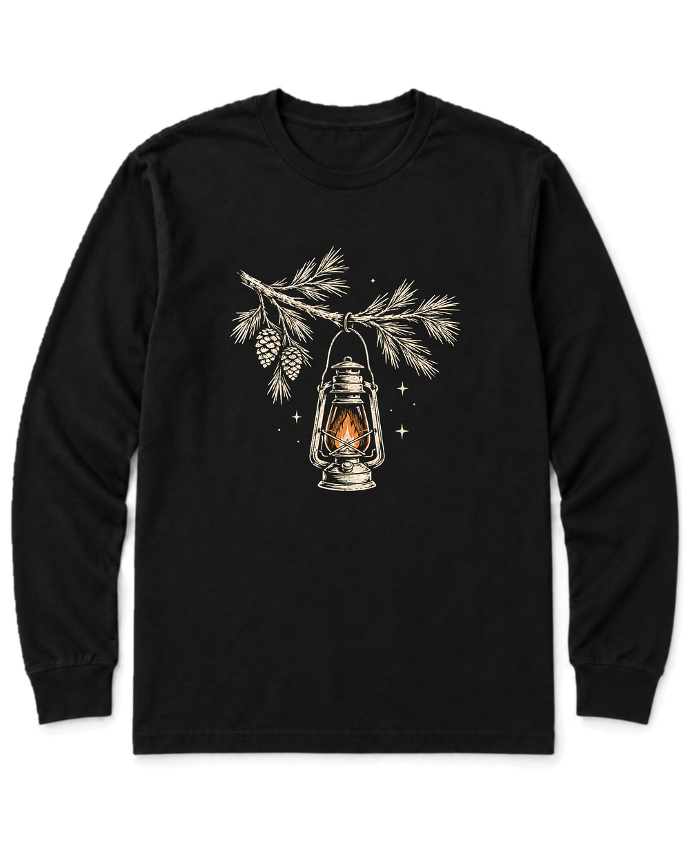 Lantern Light Long Sleeve Shirt - Black