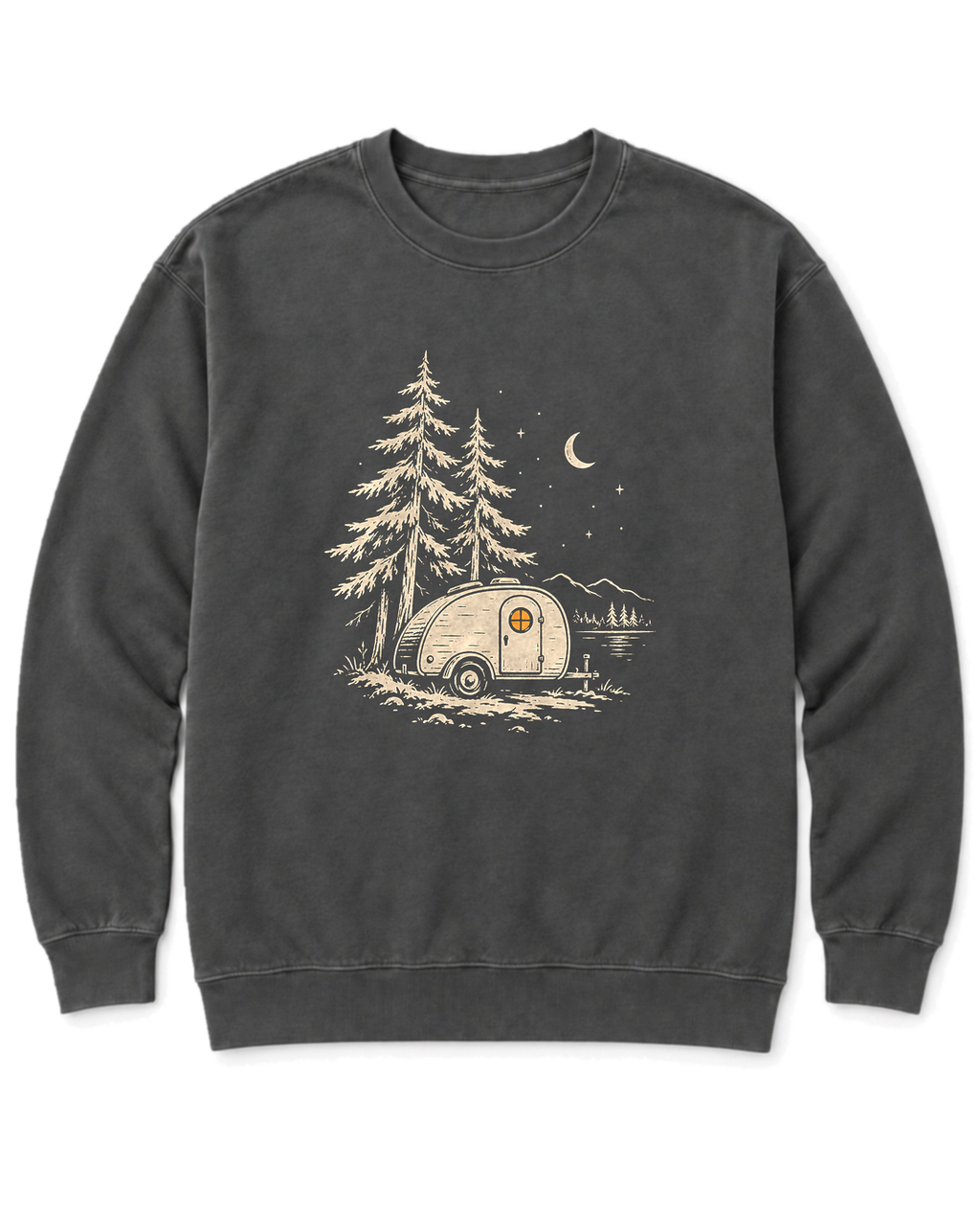Teardrop Camper Sweatshirt - Pepper